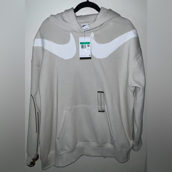 Nike Oversized Hoodie - Beige - NWT - Womens XL - Picture 1 of 9